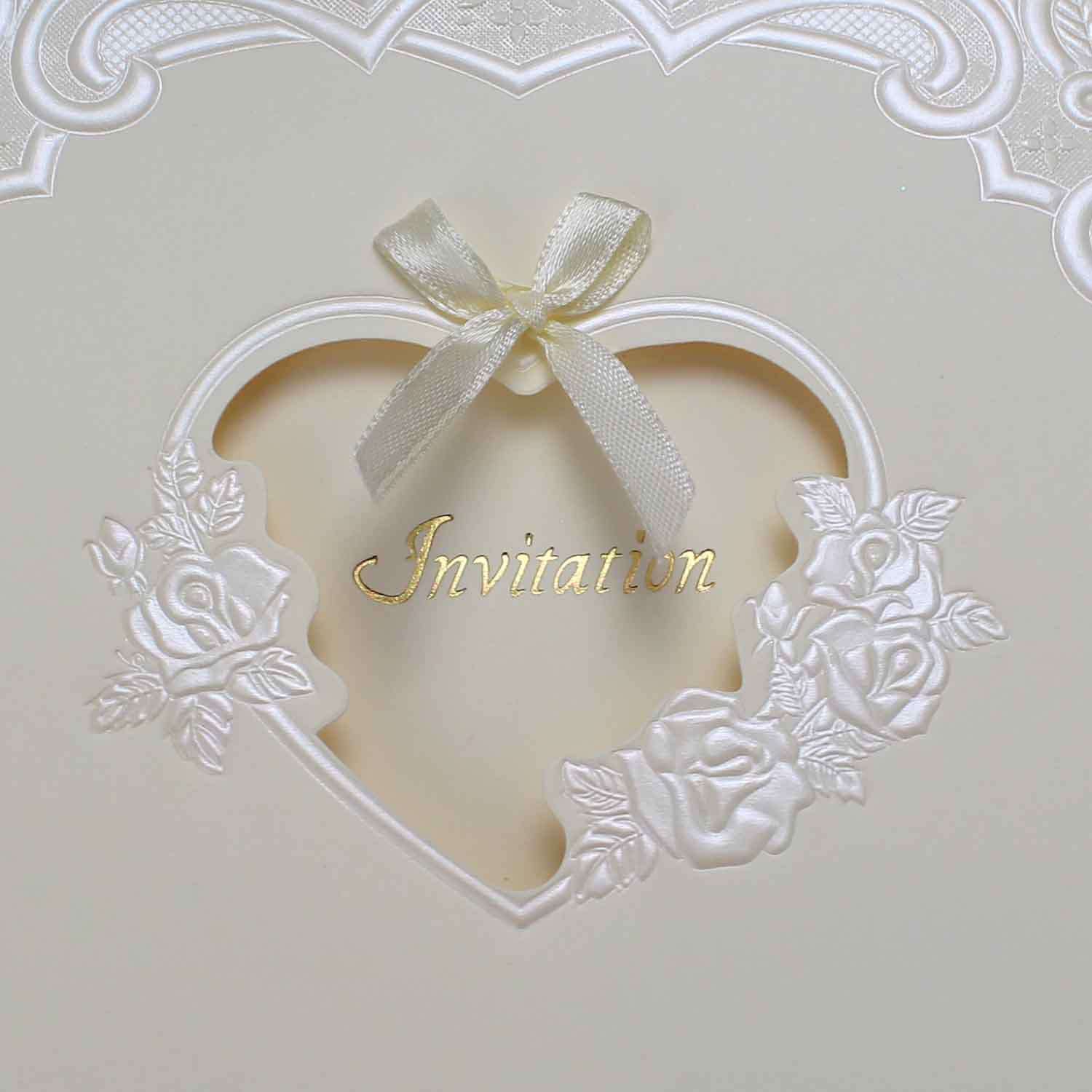 Embossing Invitation Card Cheap Wedding Invitation Foiling Card 
